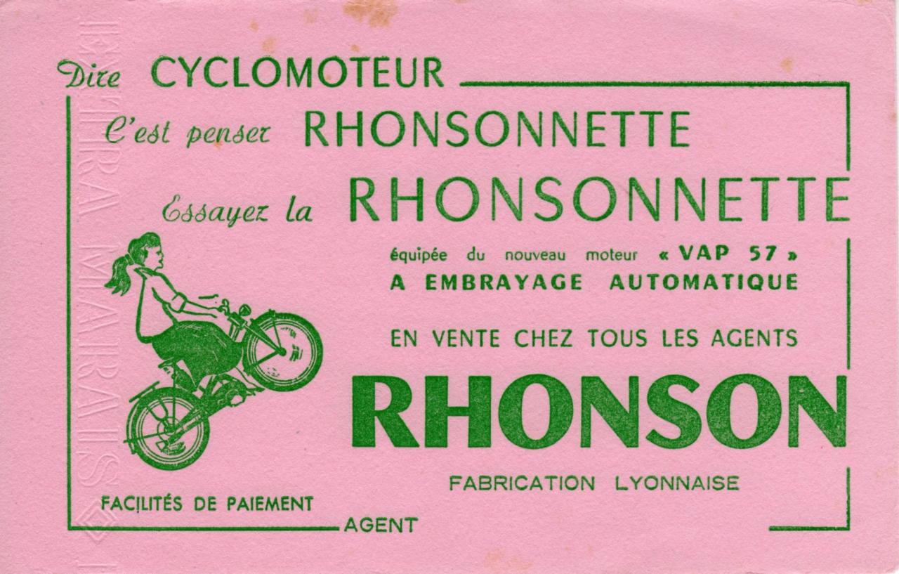 rhonson rhonsonette 1957.1958